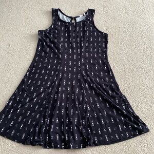 Mudd black dress with white print pattern. Size large